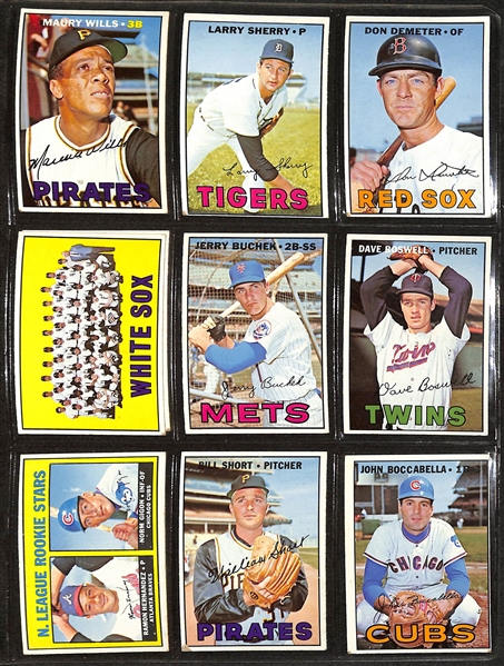 Lot of (200+) Different 1967 Topps Baseball Cards w. Mickey Mantle & Brooks Robinson