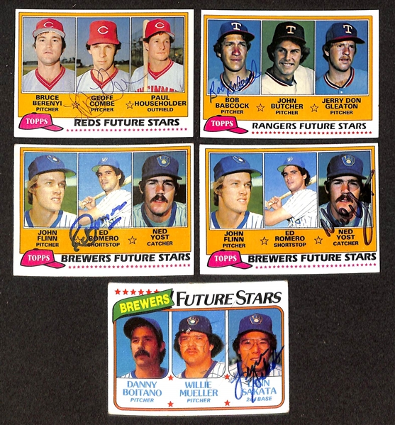 90+ Signed 1980 & 1981 Topps Baseball Cards w. Fidrych, Hough, 5 Rookie Cards (JSA Auction Letter)