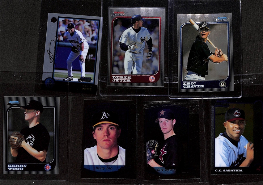 1997-2000 Bowman Chrome Baseball Sets w. Many Rookies (Beltre, Halladay, Rollins, Berkman, Ordonez, +)  - Most Cards in Set Are Stuck Together But Appear Able to be Separated