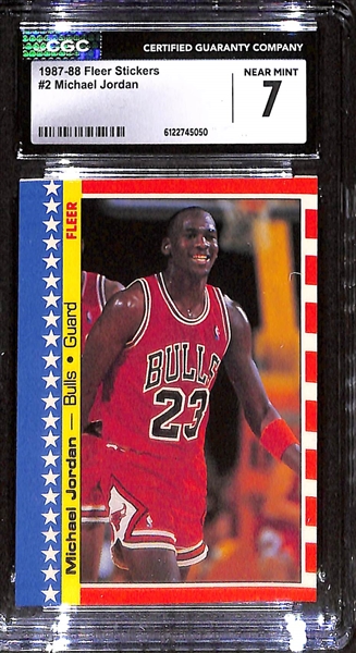 Lot (3) 1987-96 CGC Graded Michael Jordan Cards w. 1994-95 Topps Embossed Golden Idols CGC 8
