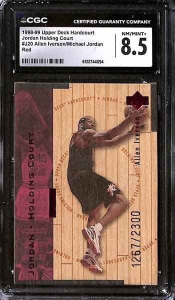 Lot of (3)  1997-99 CGC Graded Michael Jordan Cards w. 1997-98 Metal Universe #23 CGC 9