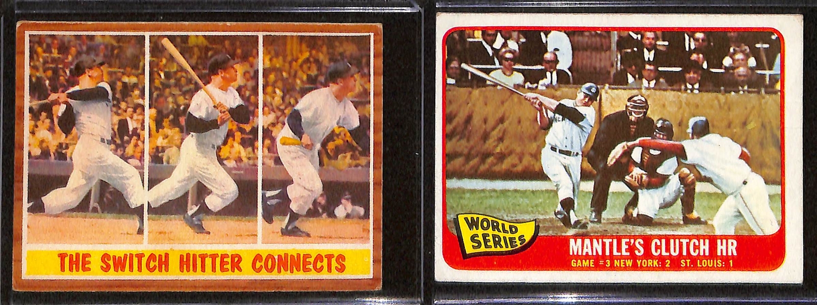 Lot of (4) Topps Mickey Mantle Cards - 1961 through 1965 w. 1961 MVP Card #475