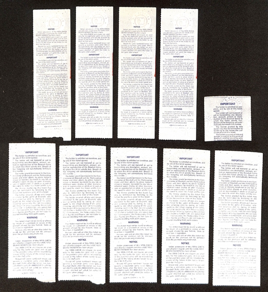 Lot of (4) National League Championship Series Game 3 Tickets & (5) 1983 World Series Game Tickets