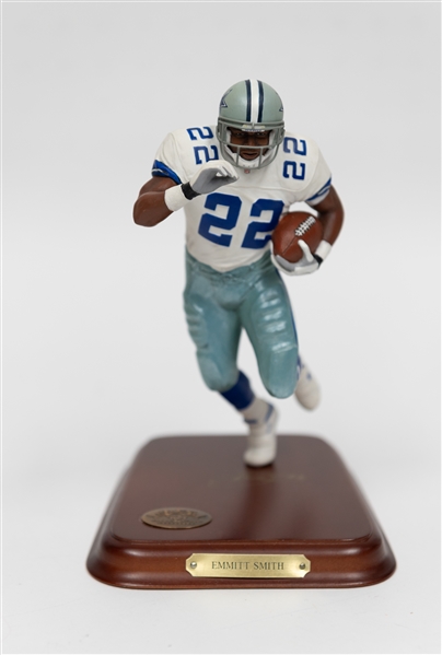Lot of (4) Hall of Famer Danbury Mint Dallas Cowboy All-Star Figurines w. Randy White, Roger Staubach, Troy Aikman, Emmitt Smith