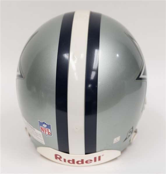 Signed Full Size Troy Aikman Dallas Cowboy Helmet & (2) Signed Cowboy Mini Helmets w. Randy White (+JSA Auction Letter)