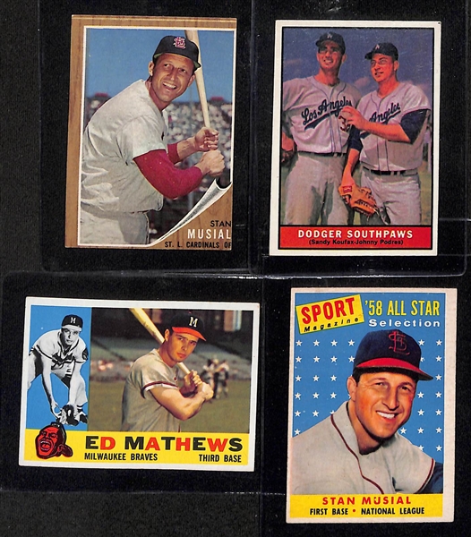 Lot of (10) Topps 1961-71 Baseball Cards w. a 1962 Stan Musial 