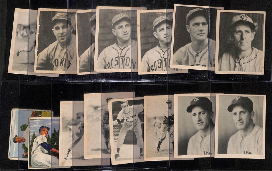 Lot of (13) 1939 Play Ball & (2) 1952 Bowman Baseball Cards w. 1923 Play Ball Paul Derringer