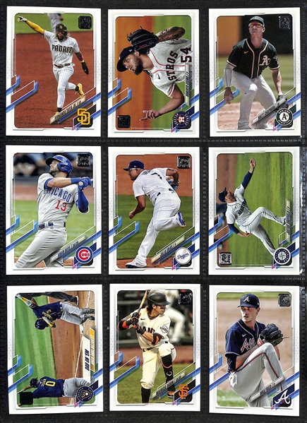2021 Topps Baseball Complete Set (Series 1, 2, Update) Plus Variations 