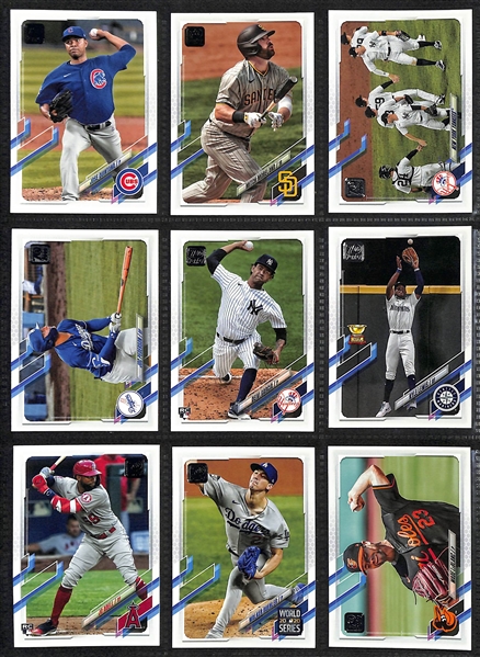 2021 Topps Baseball Complete Set (Series 1, 2, Update) Plus Variations 