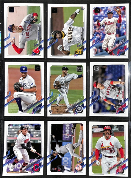 2021 Topps Baseball Complete Set (Series 1, 2, Update) Plus Variations 