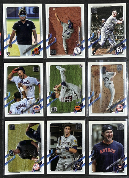 2021 Topps Baseball Complete Set (Series 1, 2, Update) Plus Variations 
