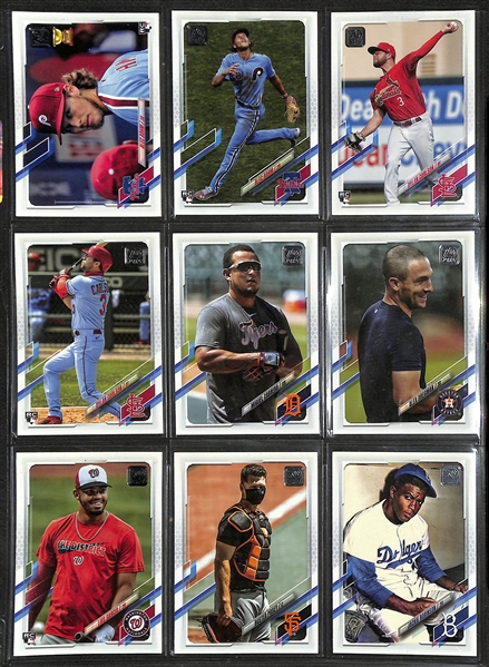 2021 Topps Baseball Complete Set (Series 1, 2, Update) Plus Variations 