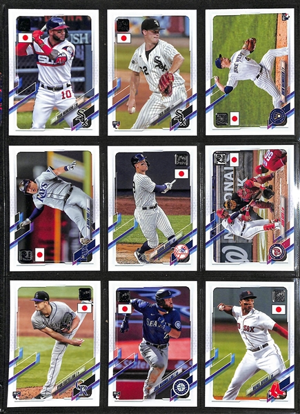 2021 Topps Baseball Complete Holiday Set, UK Set, & Japanese Set
