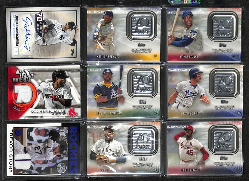 Lot of (500+) 2021 Topps Baseball Inserts, SPs, Autos, and #'d Cards w. a Jordan Montgomery Auto