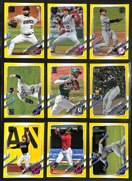 Lot of (500+) 2021 Topps Baseball Inserts, SPs, Autos, and #'d Cards w. a Jordan Montgomery Auto