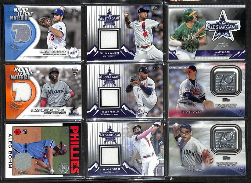 Lot of (500+) 2021 Topps Baseball Inserts, SPs, Autos, and #'d Cards w. a Jordan Montgomery Auto