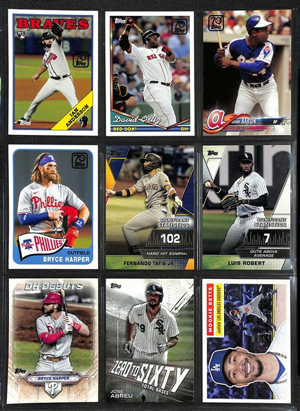 Lot of (500+) 2021 Topps Baseball Inserts, SPs, Autos, and #'d Cards w. a Jordan Montgomery Auto
