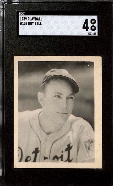 Lot of (3) Graded 1939 Play Ball Cards w. Whit Wyatt SGC 4
