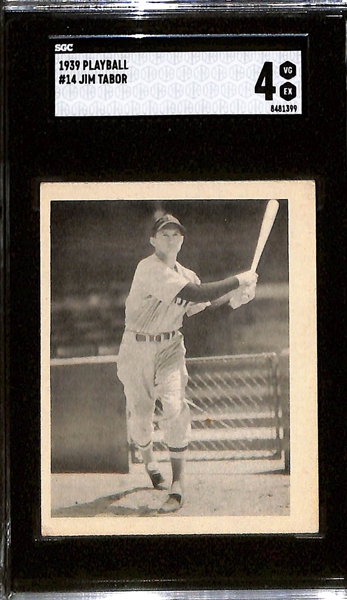 Lot of (3) Graded 1939 Play Ball Cards w. Whit Wyatt SGC 4
