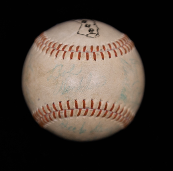 1973-74 Angels Team Signed Baseball - 20+ Autographs w. Nolan Ryan (JSA Auction Letter)