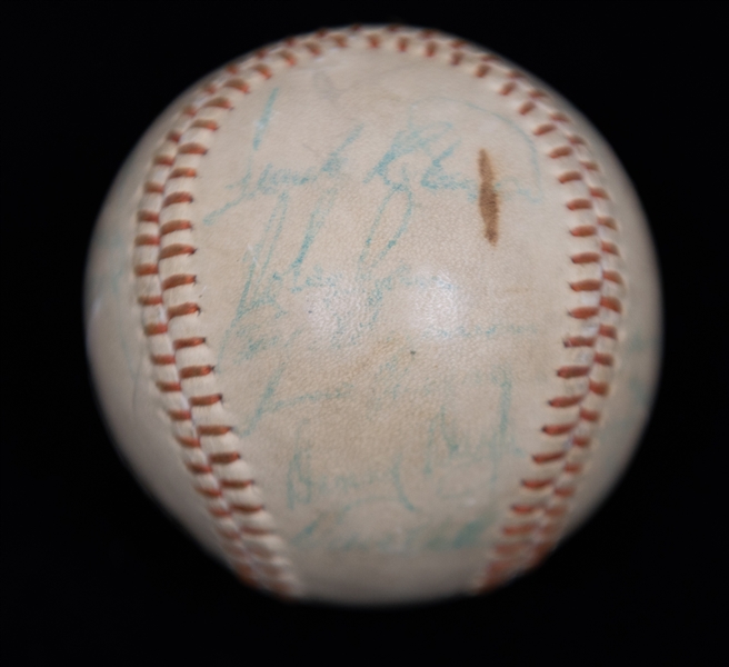 1973-74 Angels Team Signed Baseball - 20+ Autographs w. Nolan Ryan (JSA Auction Letter)