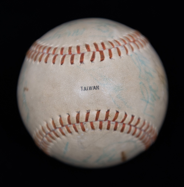 1973-74 Angels Team Signed Baseball - 20+ Autographs w. Nolan Ryan (JSA Auction Letter)