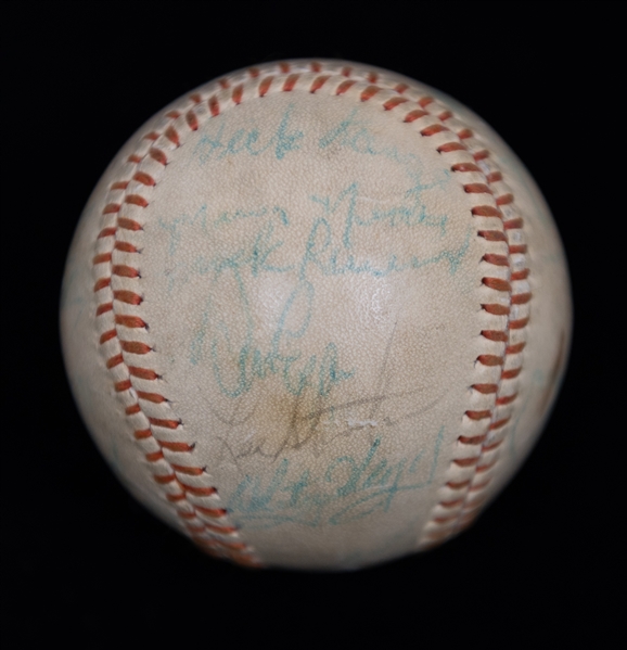 1973-74 Angels Team Signed Baseball - 20+ Autographs w. Nolan Ryan (JSA Auction Letter)