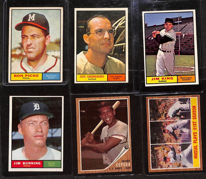 Lot of (22) 1961-1963 Topps Baseball Cards w. 1961 Willie Mays & 1961 Roger Maris