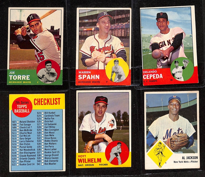 Lot of (22) 1961-1963 Topps Baseball Cards w. 1961 Willie Mays & 1961 Roger Maris