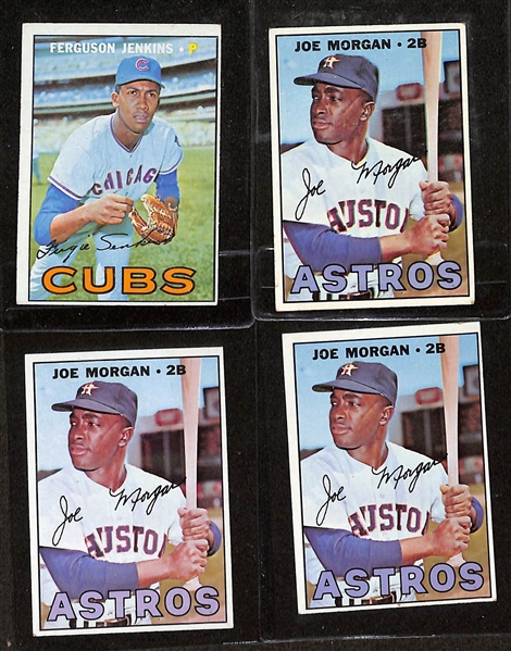 Lot of (35) 1967 Topps Baseball Cards w. Pete Rose & Frank Robinson