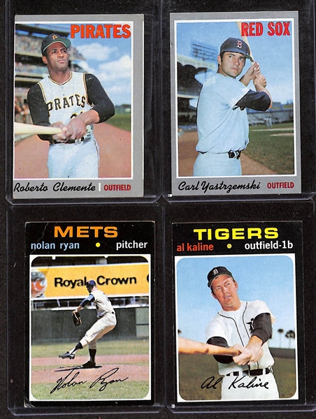 Lot of (25) 1968-1976 Topps Baseball Cards w. 1968 Jim Palmer & 1973 Nolan Ryan