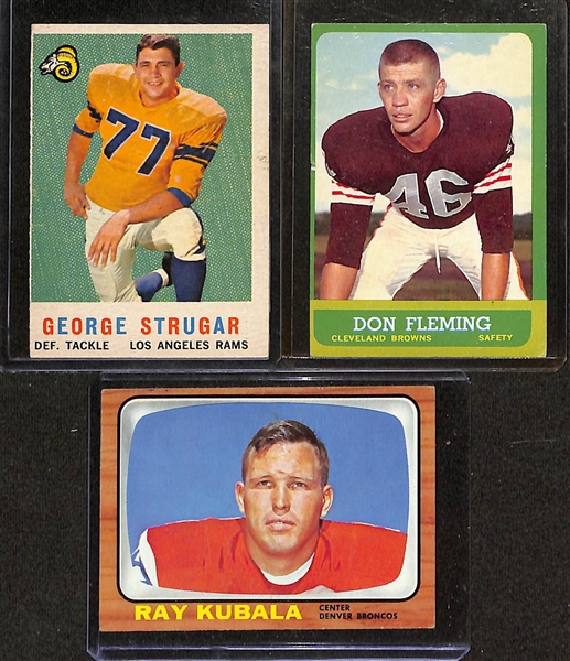 Lot of (28) 1959-1989 Assorted Baseball & Football Cards, Inserts, & Patches w. 1989 Fleer Billy Ripken FF Card
