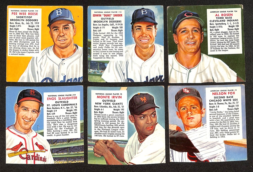 Lot of (34) Assorted 1952-1954 Red Man Tobacco Cards (No Tabs) w. (2) 1952 Early Wynn