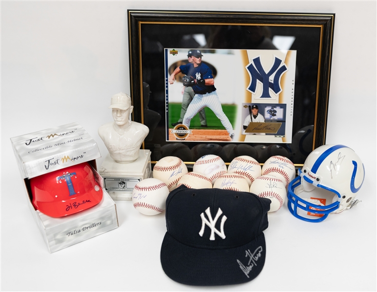 Sports Memorabilia Lot (Mostly Signed) w. Mostly Baseball inc. Pete Rose, more (+JSA Auction Letter)