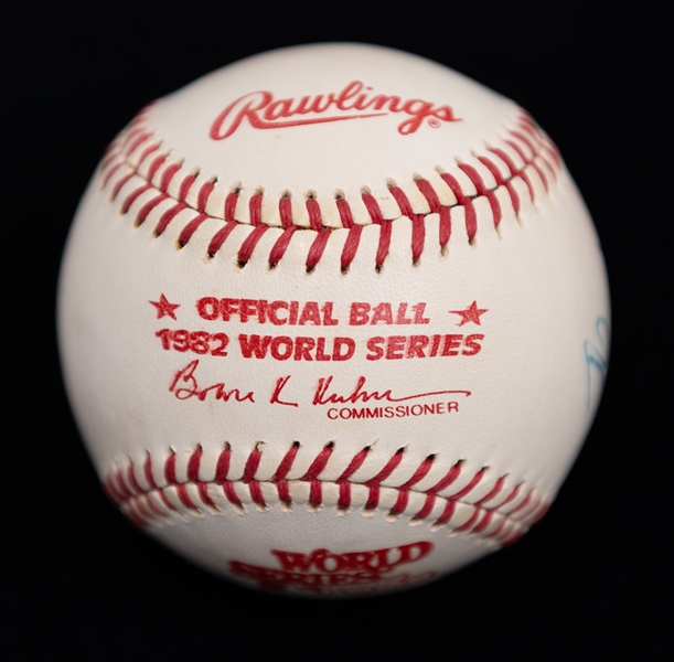 Lot of (3) Personalized and Signed Baseballs from the Howard Greene Collection w. Marge Schott, Bart Giamatti, Bowie Kuhn, & Fay Vincent (JSA Auction Letter)
