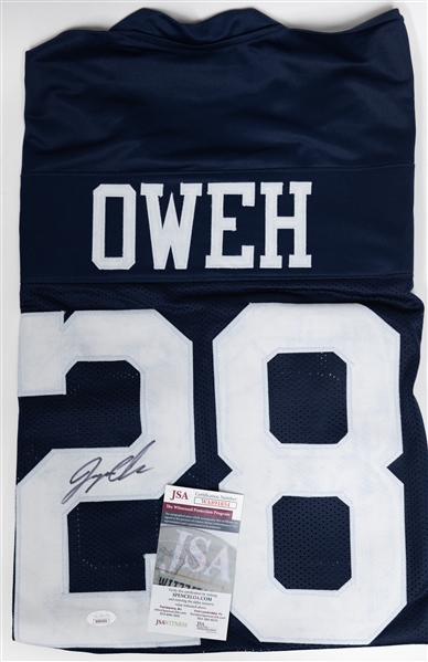 Lot of (2) Signed Baseball, (2) Signed Football, (1) Signed Basketball Jersey w. Dwight Gooden & Shawn Kemp (JSA/Beckett)