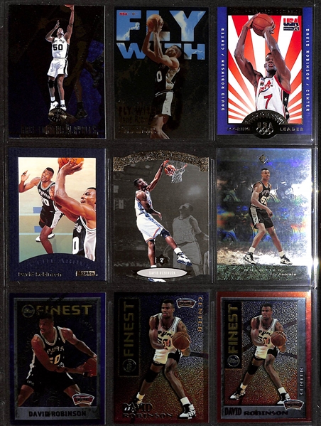600+ David Robinson Basketball Cards w. Rookies & Many Insert/Short-Print Cards