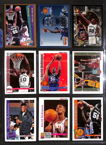 600+ David Robinson Basketball Cards w. Rookies & Many Insert/Short-Print Cards