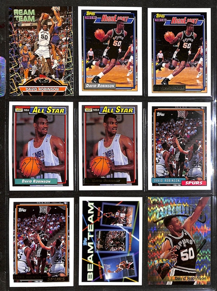600+ David Robinson Basketball Cards w. Rookies & Many Insert/Short-Print Cards