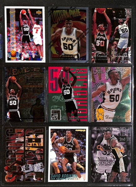 600+ David Robinson Basketball Cards w. Rookies & Many Insert/Short-Print Cards