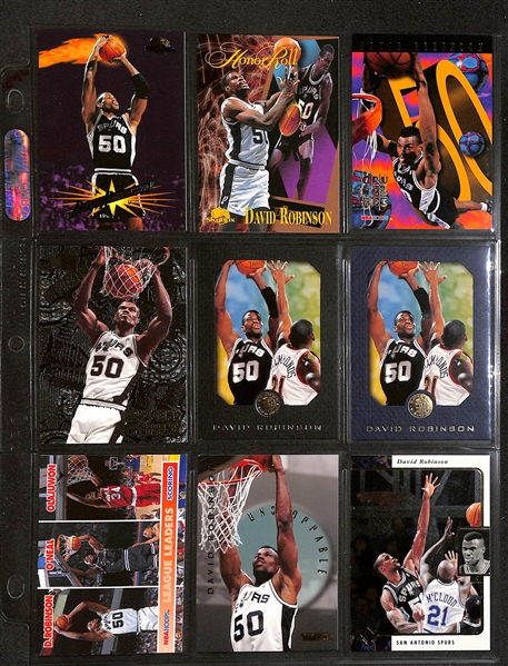 600+ David Robinson Basketball Cards w. Rookies & Many Insert/Short-Print Cards