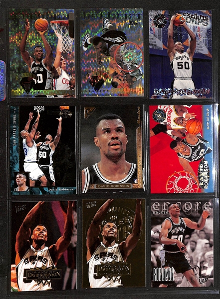 600+ David Robinson Basketball Cards w. Rookies & Many Insert/Short-Print Cards