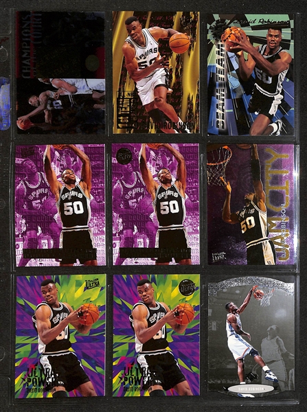 600+ David Robinson Basketball Cards w. Rookies & Many Insert/Short-Print Cards