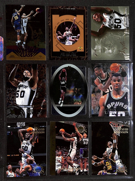 600+ David Robinson Basketball Cards w. Rookies & Many Insert/Short-Print Cards
