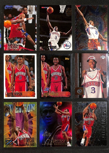 150+ Allen Iverson, Stephon Marbury, & Tracy McGrady Cards (Inc. Rookies & Inserts)