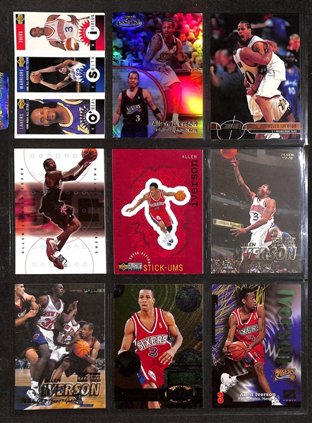 150+ Allen Iverson, Stephon Marbury, & Tracy McGrady Cards (Inc. Rookies & Inserts)