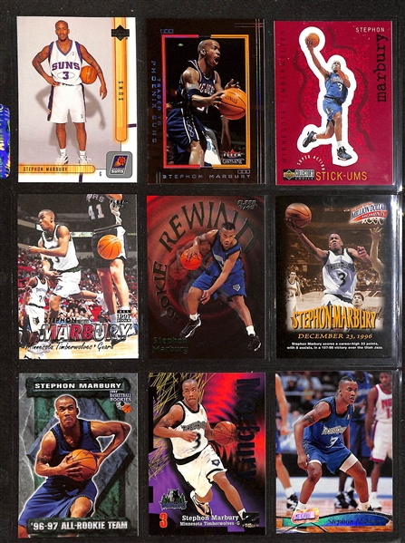150+ Allen Iverson, Stephon Marbury, & Tracy McGrady Cards (Inc. Rookies & Inserts)