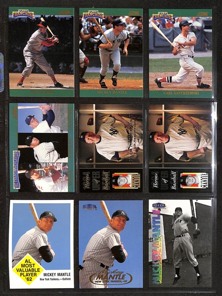 480+ Yankees Cards (250+ are Mickey Mantle) - Mostly Current Era Cards