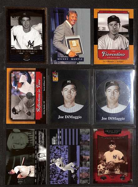 480+ Yankees Cards (250+ are Mickey Mantle) - Mostly Current Era Cards