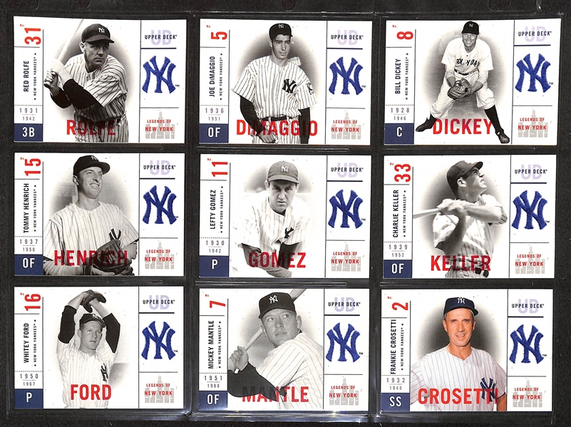 480+ Yankees Cards (250+ are Mickey Mantle) - Mostly Current Era Cards